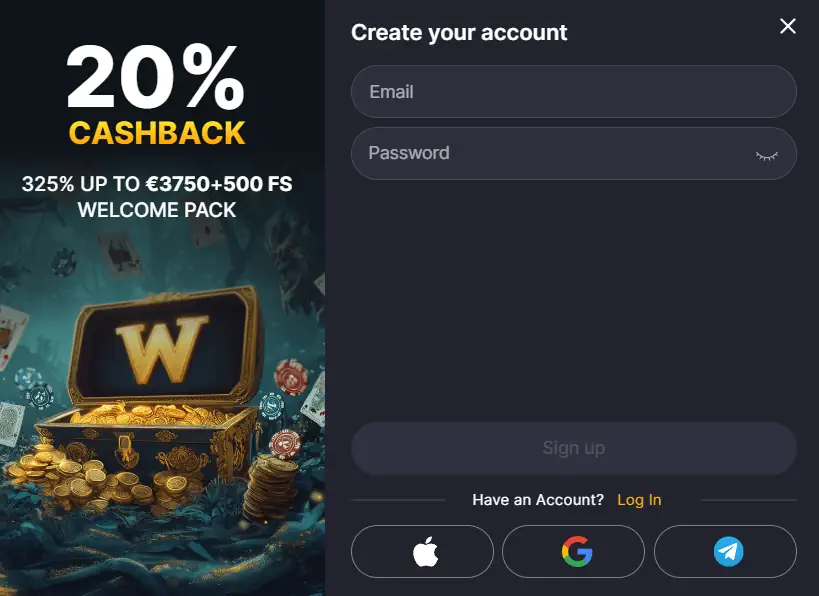 WinHero Registratie